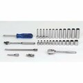 Williams Socket/Tool Set, 30 Pieces, 6-Point, 1/4 Inch Dr JHWMSM30HFTB